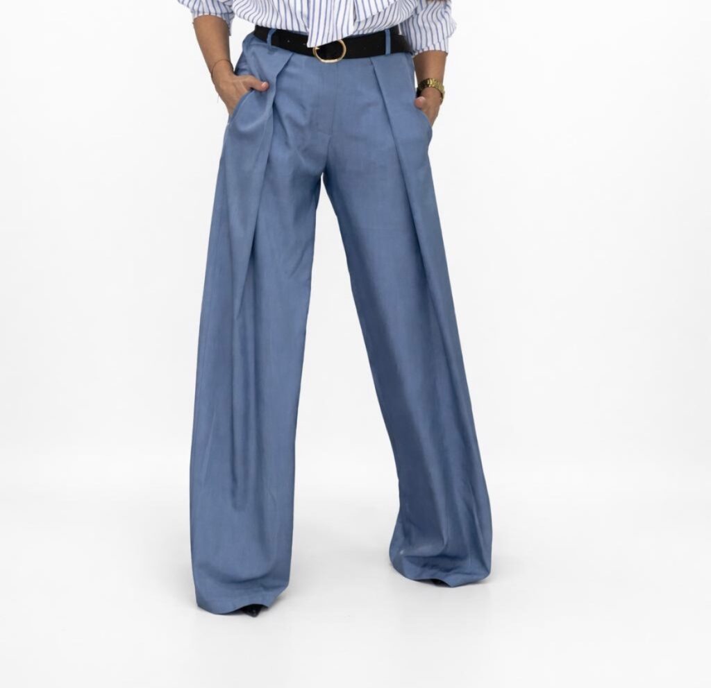 Pantalón palazo tabla vaquero