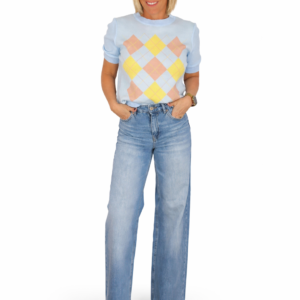 Jersey rombo manga corta