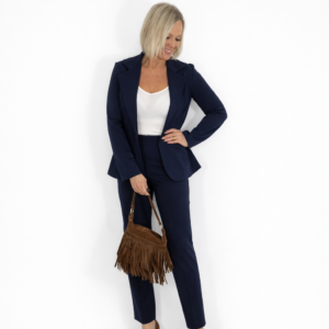 Traje licra azul marino