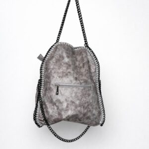Bolso gris cadena