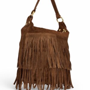 Bolso ante piel flecos