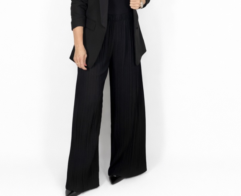 Pantalón tablas fluidos negro