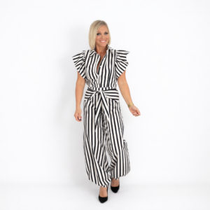 Conjunto camisa pantalón rayas