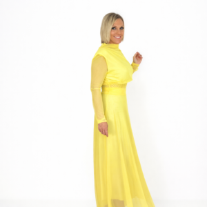 Conjunto fluido tul amarillo