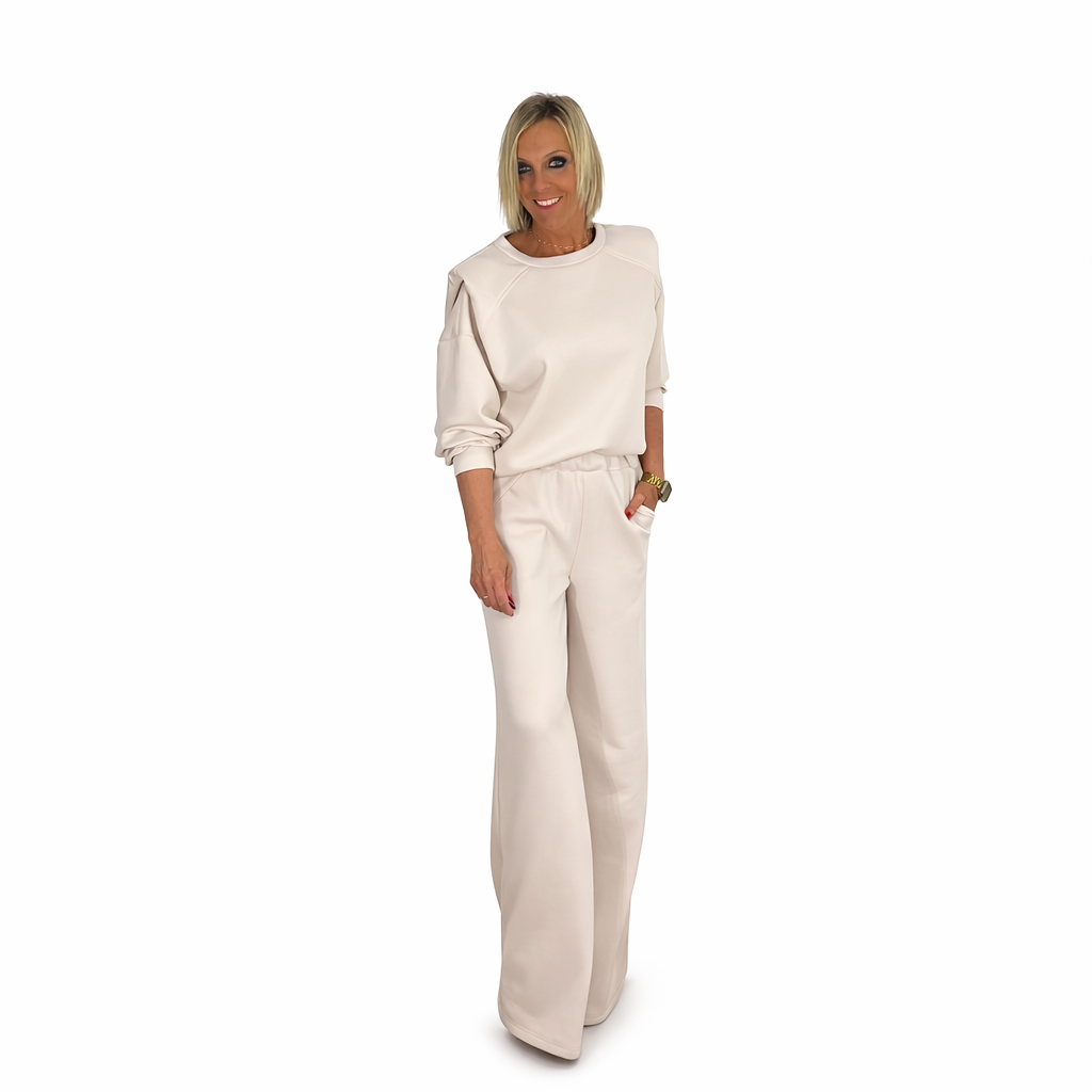 Conjunto sport hombreras beige