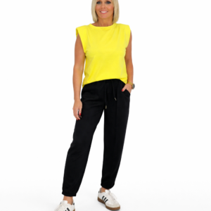 Camiseta hombreras amarilla