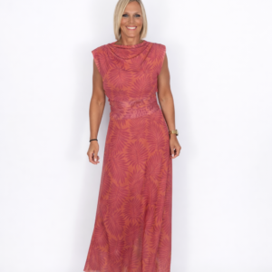 Conjunto tul rosa naranja top y falda