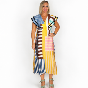 Vestido rayas multicolor