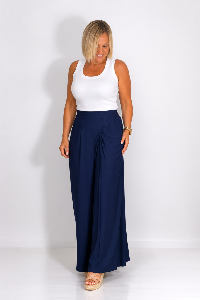 Pantalón pareo azul marino
