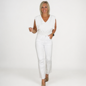 Camisa tapeta lino blanca