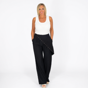 Pantalón negro pañuelo