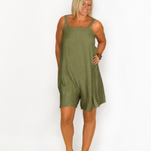 Mono tirantas tachuelas verde kaki
