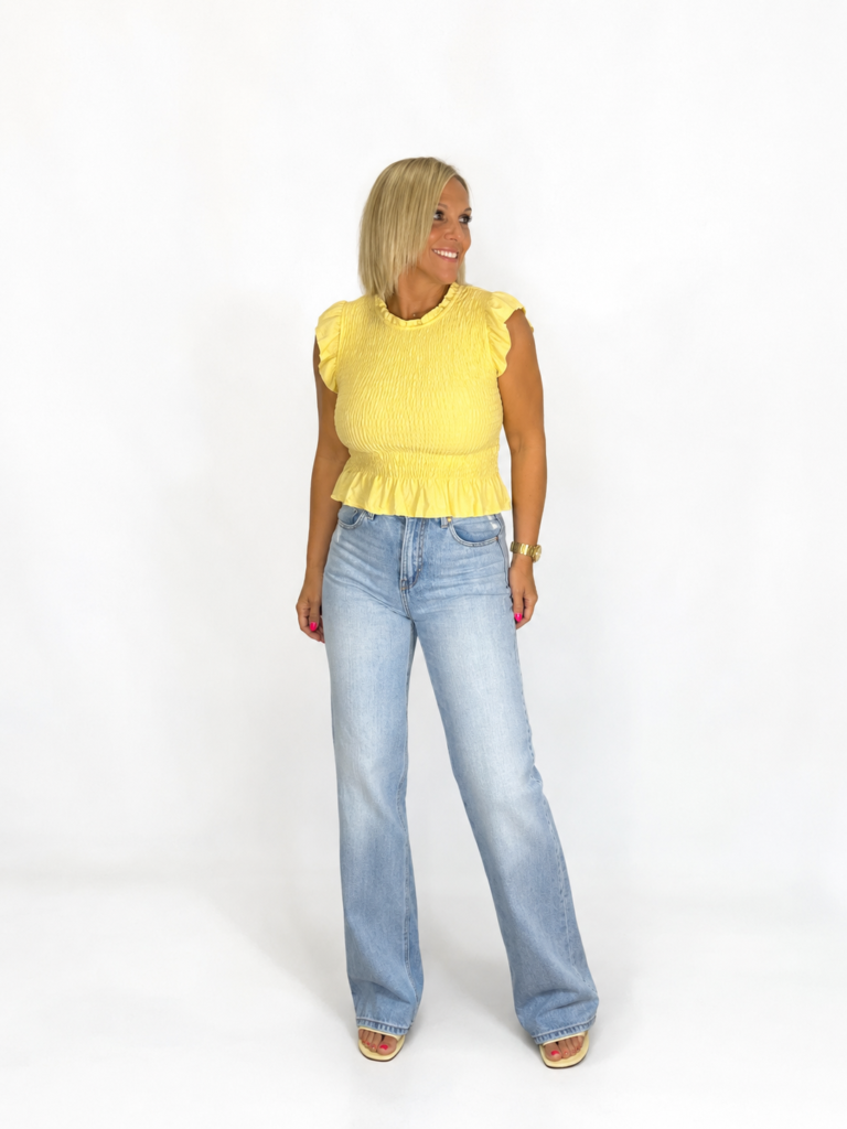 Camisa panel amarilla