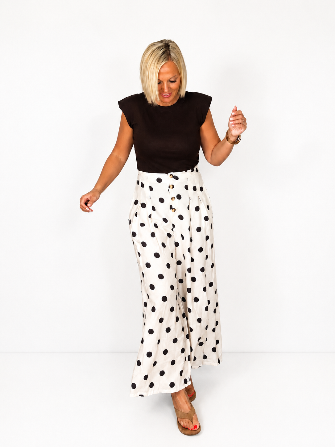 Pantalón lunar botones delantero