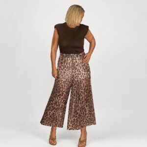 Pantalón palazzo animal print