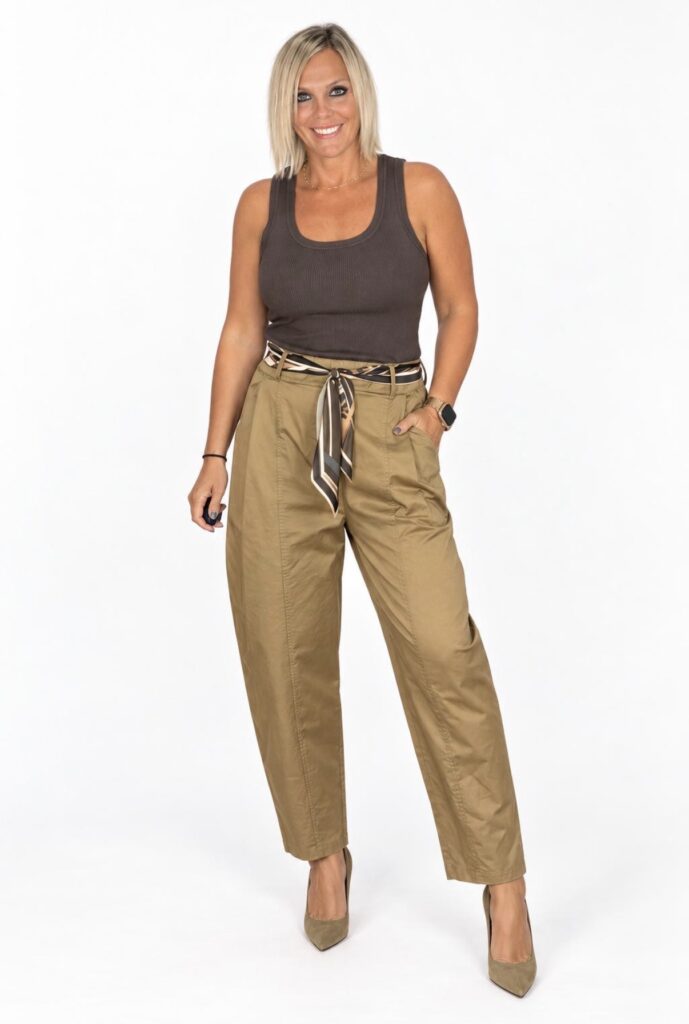 Pantalón Camel Pañuelo